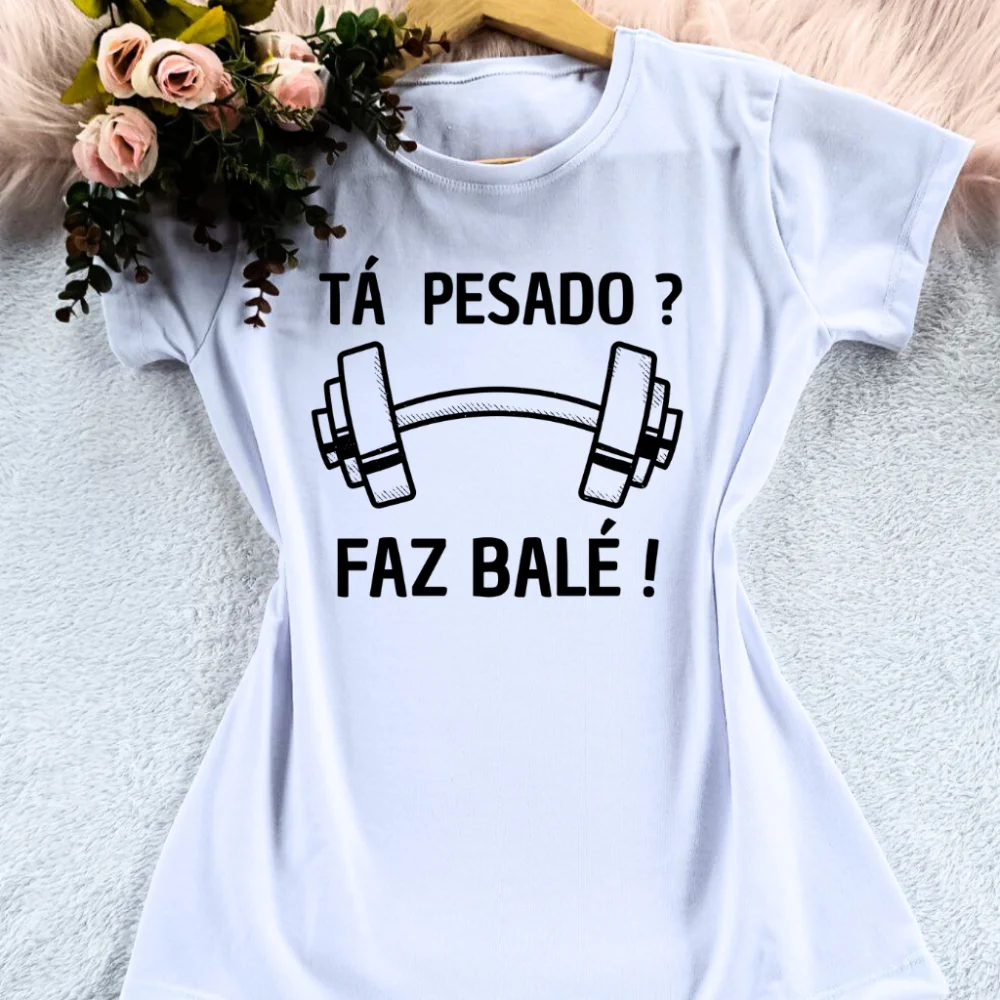 Moda feminina: Blusa t-shirt fitness para academia e atividade física 271-branca- mulher no crossfit