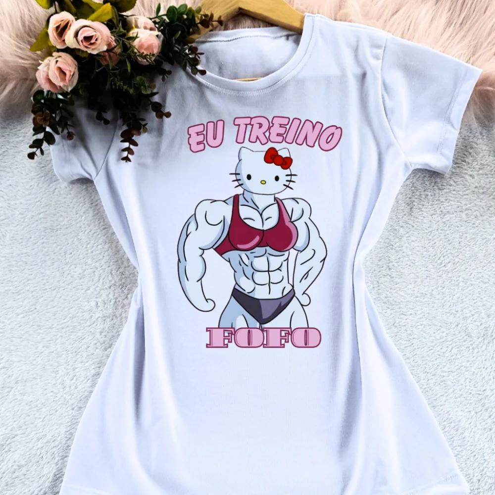 Moda feminina: Blusa t-shirt fitness para academia e atividade física 271-branca- mulher no crossfit