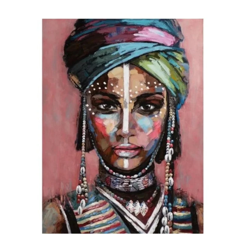 Quadro Luxo Mulher Africana Sala Quarto Decorativo 110x80cm 13