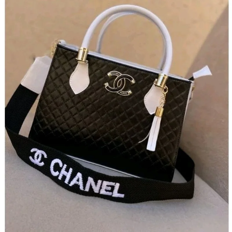 Lançamento Bolsa Feminina Média Alça Transversal Tira Colo Preto/branco