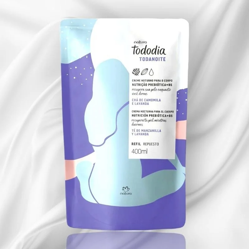 Refil Hidratante Corporal Chá de Camomila e Lavanda Tododia Todanoite 400ml - Natura Único