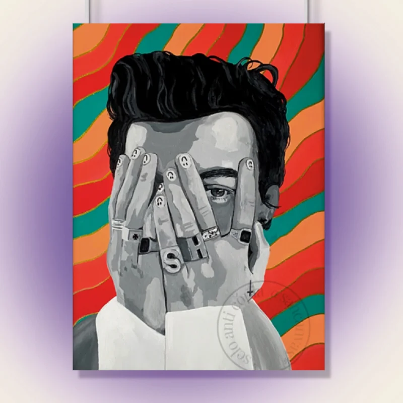 A4 Quadro Decorativo Harry Styles A4 (21x29cm)