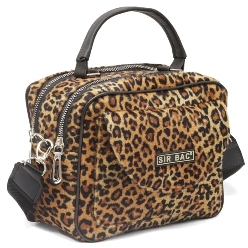 Bolsa Multicompartimento Animal Print PANTONE com Alça Traversal PINK COM ONÇA