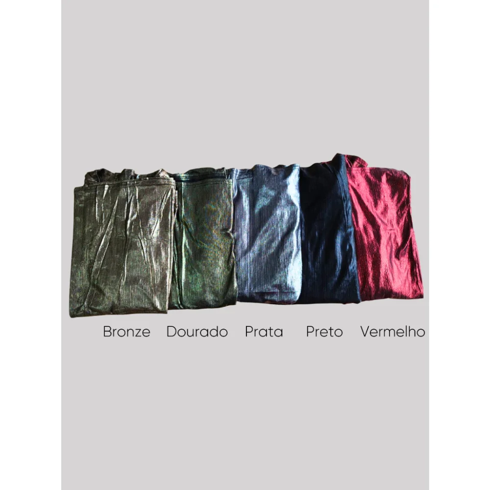 Transpassa Blusa Feminina Metalizada Vermelho