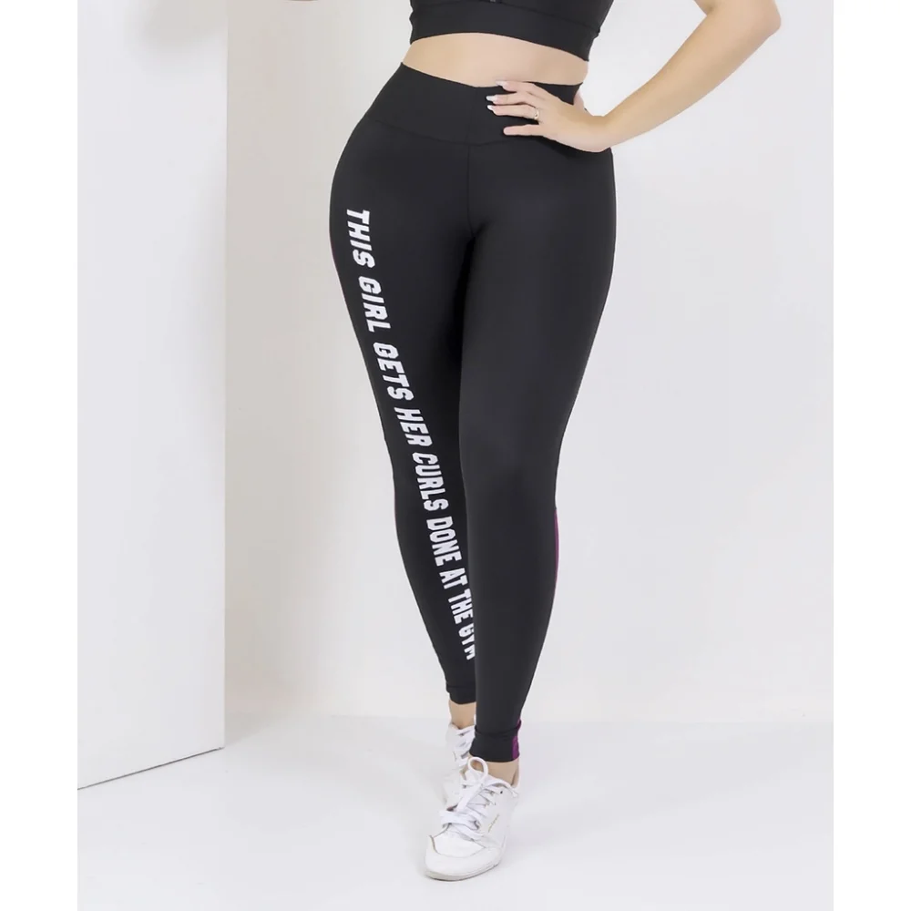 Top Nadador + Calça Legging Fitness Feminino Conjunto Academia Levanta Bumbum UVA FIT127CONJ
