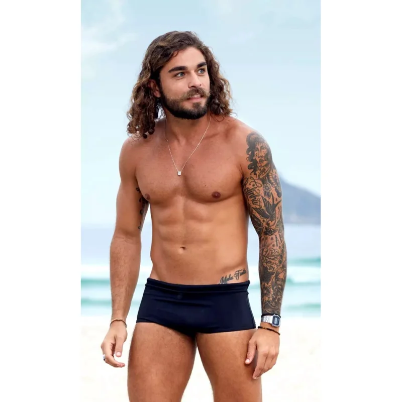 Envio Imediato - Sunga de Praia Preta Masculina Sunga Preta