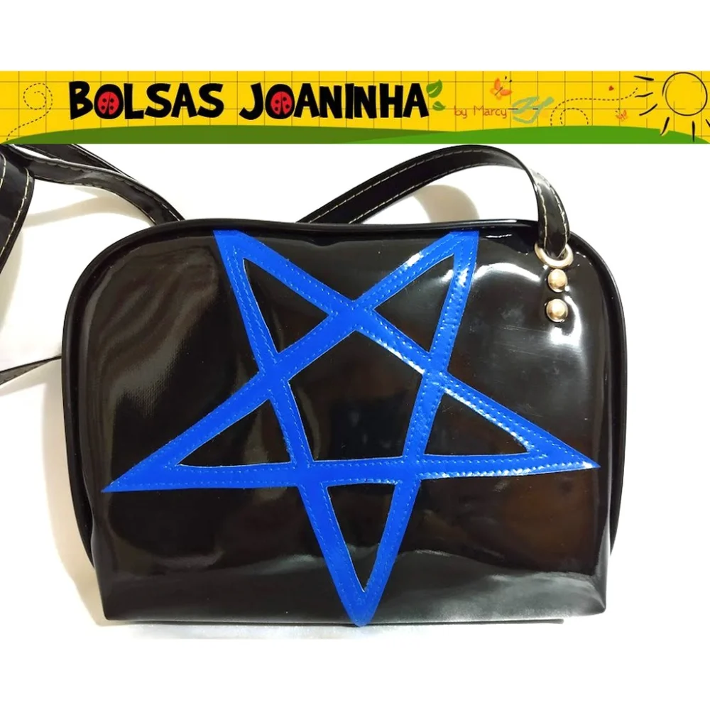 Valor Unitário Bolsa Pentagrama Alça Transversal Cores Várias Único