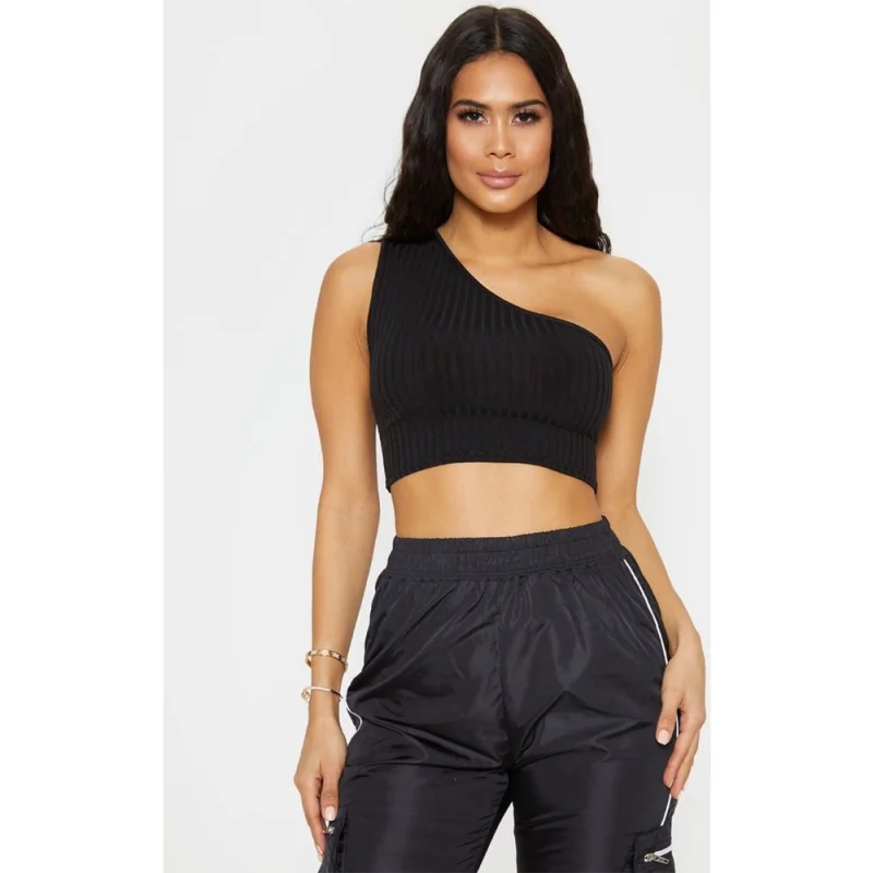 Mula manca Top Cropped Preto