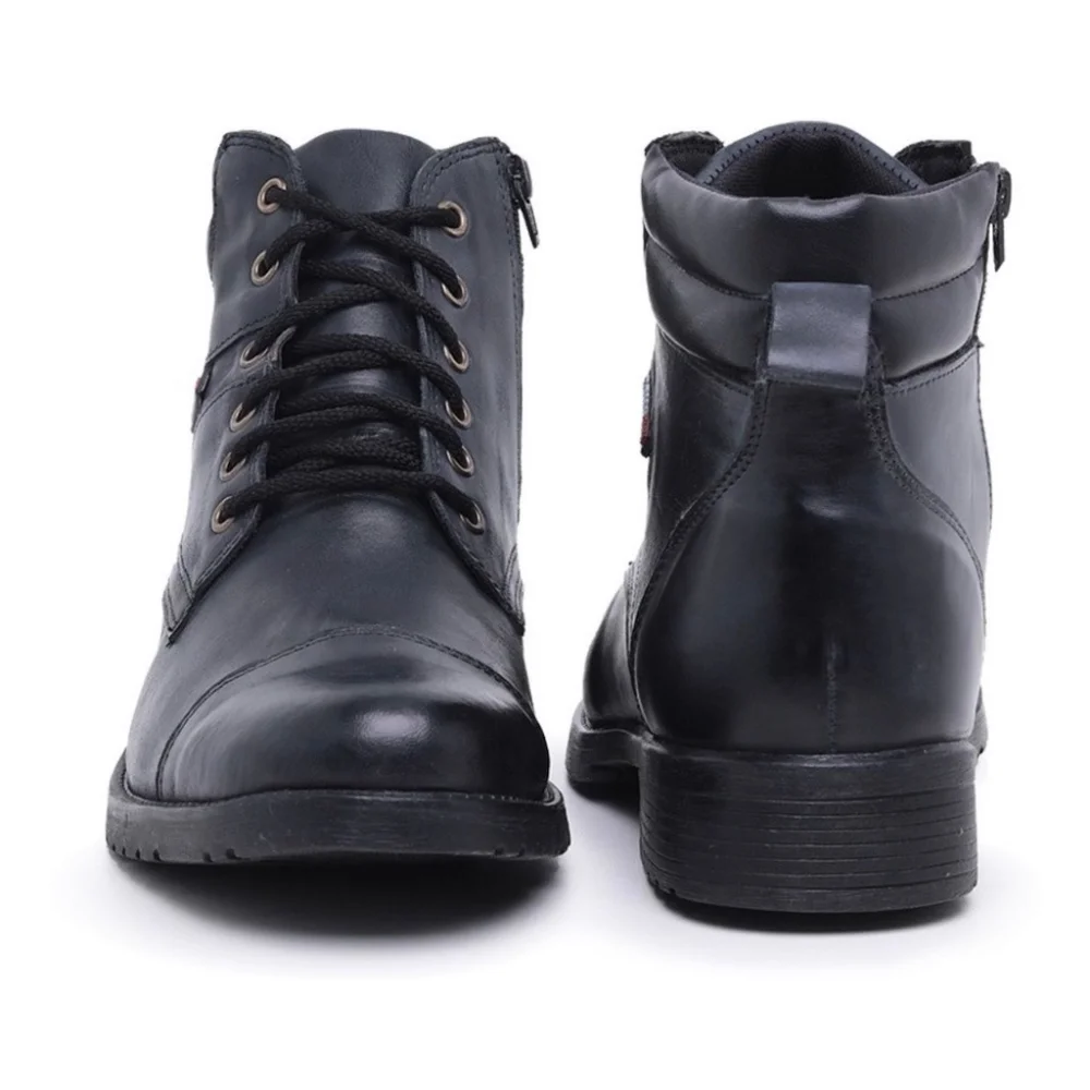 Romacini Coturno Masculino em Couro Legítimo Marrom