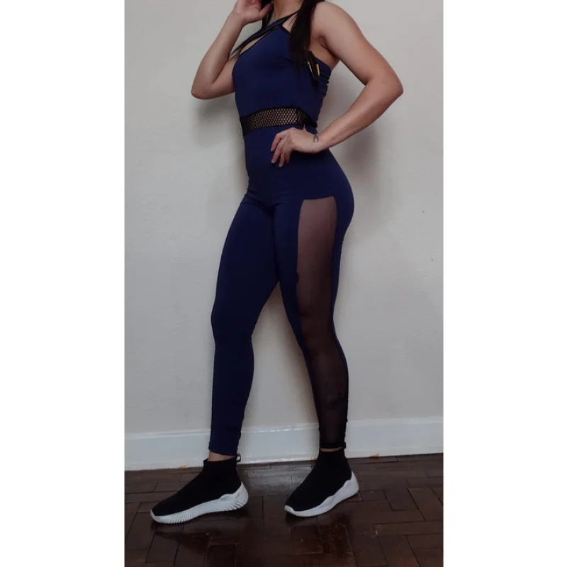 Esporte e Academia - Macacão de Poliamida M