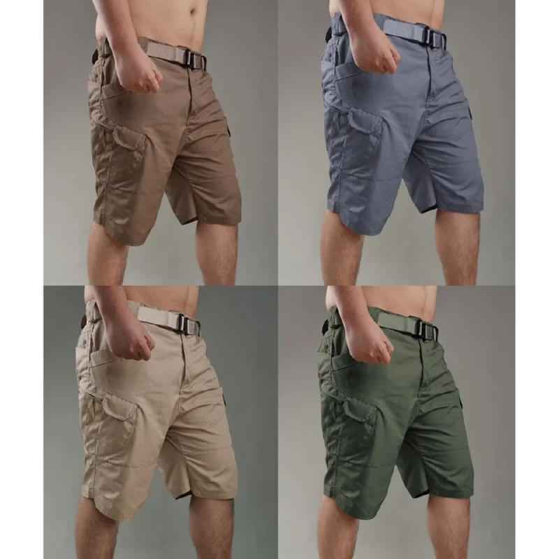 Camo Tática Impermeável Masculina Shorts Carga Militar P-5xg TO2203 Preto