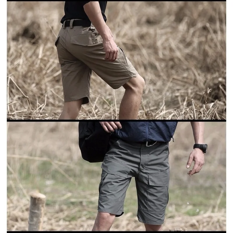 Camo Tática Impermeável Masculina Shorts Carga Militar P-5xg TO2203 Preto