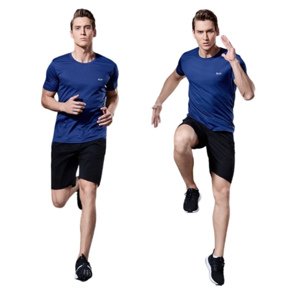 Blusa Masculina Manga Curta Proteção Uv 50+ Camiseta Esportiva Cinza