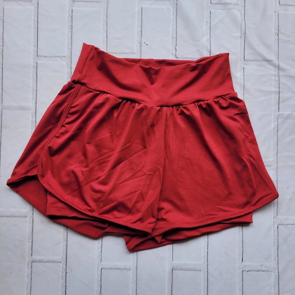 Short Feminino Fitness Duplo para Treino e Caminhada Azul Marinho