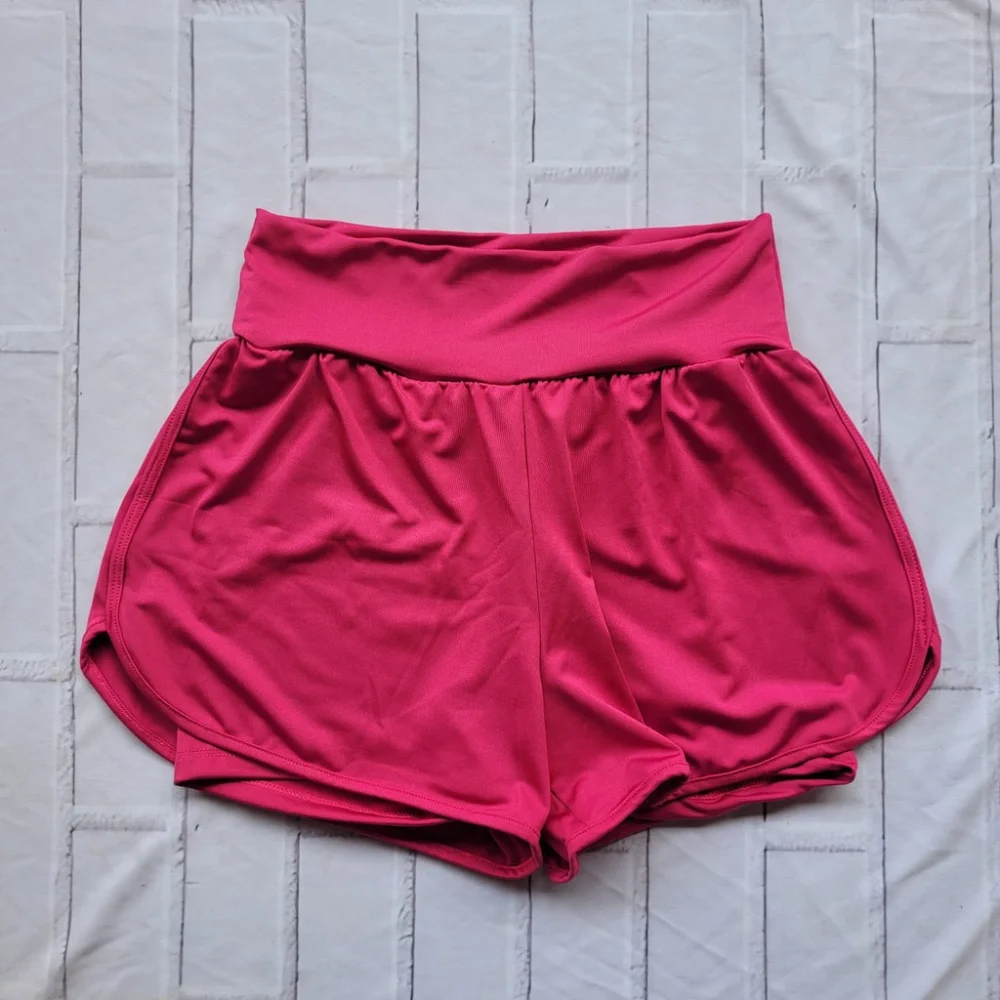 Short Feminino Fitness Duplo para Treino e Caminhada Azul Marinho