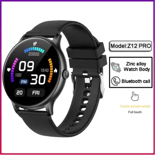 Relógio Inteligente LIGE 2022 Bluetooth Chamada IP67 Fitness À Prova D'água para Android e iOS - Pulseira Feminina - Black+box+charger