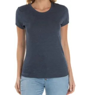 Camiseta Feminina Viscolycra Premium Manga Curta - Alta Qualidade - Azul Claro