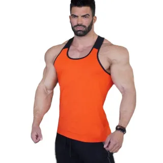 Malha Treino Fitness Regata Nadador Masculina - Branco