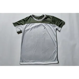 Malha fria furadinho dry fit poliéster: camisa masculina para treino na academia - Azul e Vermelho