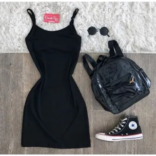 Vestido Preto Tubinho Curto Alcinha Colado Reto - Vestido Bordo