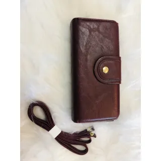 Grange carteira feminina com alça, porta cartão/dinheiro/celular - Marrom