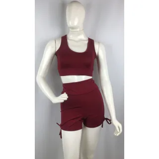 Conjunto Fitness Malhar Top e Bermuda - Suplex Empina Bumbum - Verde Militar