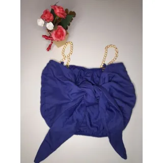 Blusa Cropped com corrente - Promoção diversas cores - Rose cetim1