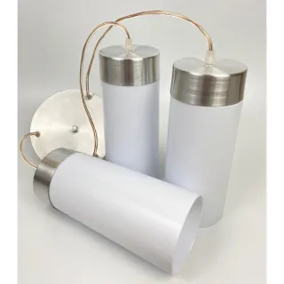 Pendente Lustre Utron Triplo Copo Translúcido Soquete E27 - 1 Metro