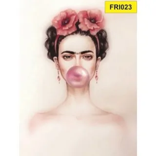 Placa 21 a 40 Frida Kahlo Decorativa - FRI30