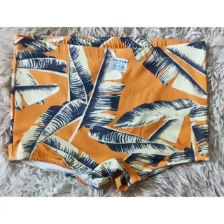 Moda praia masculina: sunga box estampada e lisa - Folhas 2