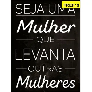 Placa Frases Feminista Decorativa - 20 opções - FREF08