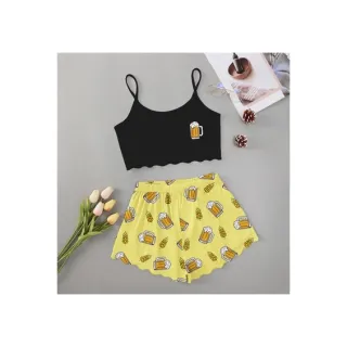 Moda verão: Pijama feminino personagens adulto - Roupa de dormir baby Doll - M15