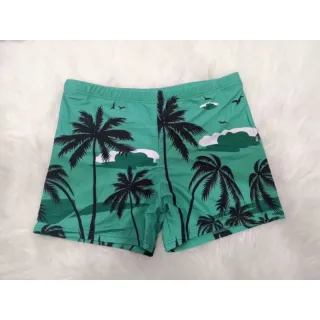 Estampado Masculino Boxer Sunga Com Bolso Todo Forrado - Azul Céu