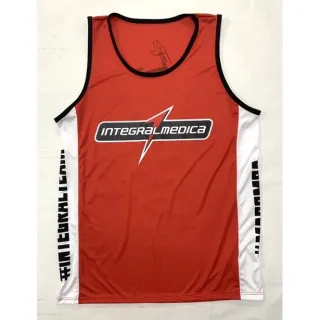 Camiseta Médica Regata Integral - Vermelha