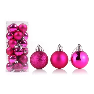 Conjunto de Ornamentos para Festa em Casa - 42pcs Bolas Grandes de Natal Multicor - E2#24PCS 6CM