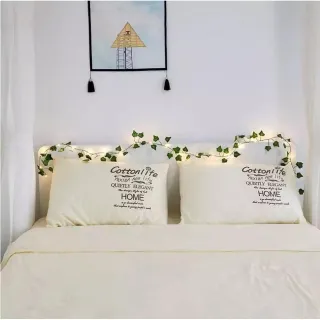 Fio de Fada LED + Cordão de Folhas Vine Videiras Artificiais 2,3m - Único