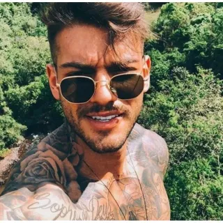 Proteção Uv400 óculos de Sol Hexagonal masculino e feminino em promoção - HX PRATA C/ PRETO SEM MARCA