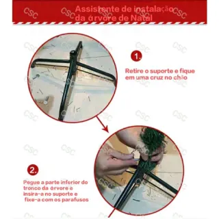 Pinheiro de Natal Verde Tradicional - Tamanhos: 120cm, 150cm, 180cm e 210cm - Arvore natal verde tradicional