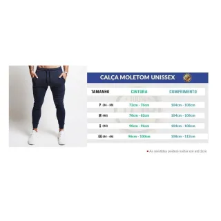 Leve Calça Slim Fit Moletinho Casual Moderna Academia - Preta