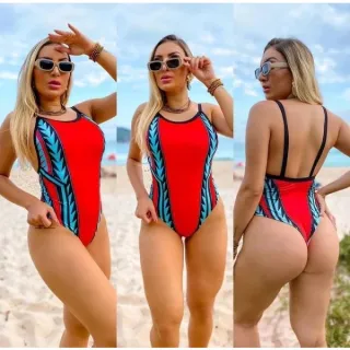 Body Feminino Suplex Estampado Cavado Zig Zag Girassol Bori - Raryel - Preto Corda