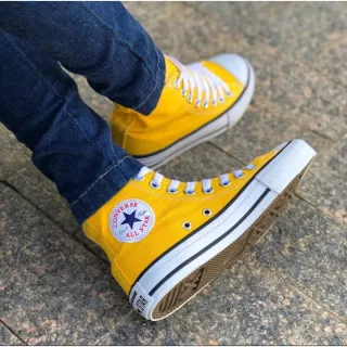 Converse Botinha All Star - Tênis Feminino e Masculino - Amarelo
