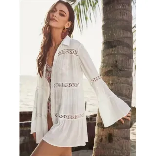 Vestido quimono puro simples para banho de piscina - Raryel - Lilás