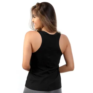Regata Básica Feminina Fitness para Academia - Preto