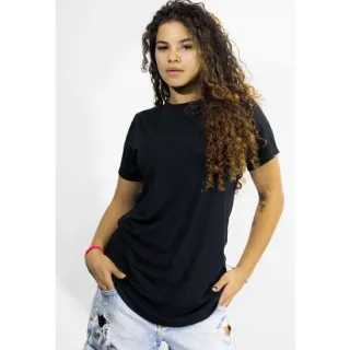 Blusa Feminina Tapa Bumbum Longa - Conforto e Estilo em uma Peça Versátil - Preto