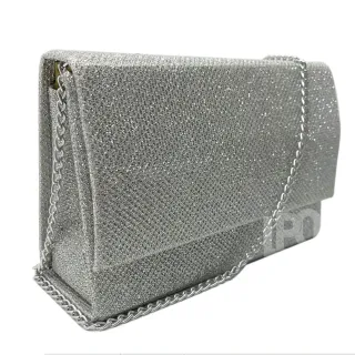 Bolsa Feminina Transversal para Festa Casamento Evento com Corrente - Camelão