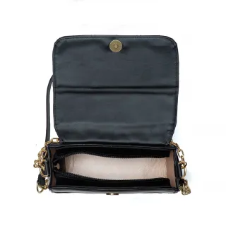 Bolsa Pequena Transversal Alça Corrente - Preta