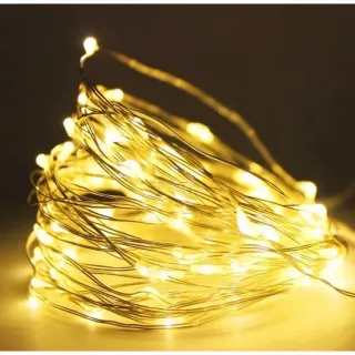 Iluminação Fada Lindo Cordão de Luz - 10 metros, 100 leds - TX0523F BRANCO FRIO
