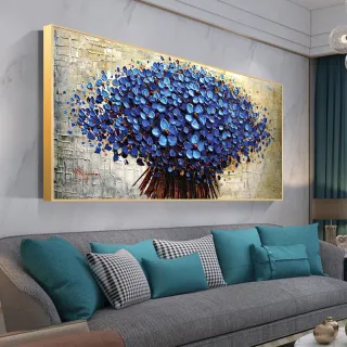 Roxo Ramalhete - Quadro Decorativo para Casa, Escritório e Apartamentos - 30X40