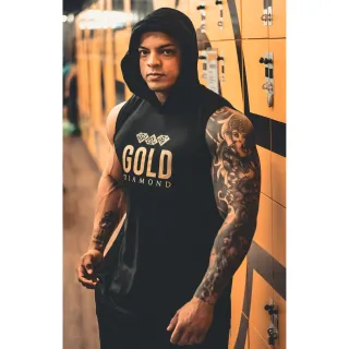 Capuz Gold Diamond - Regata Masculina - PRETA CAVADA SEM CAPUZ