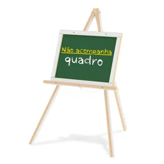 Tripe Cavalete Madeira Quadros Pintura Lousa Telas 82cm - Único